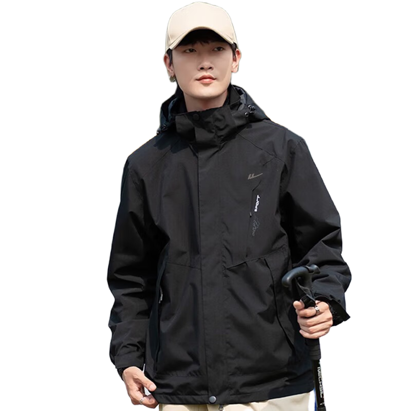 回力外套男三合一冬季户外运动服防风登山服抓绒可拆卸风衣冲锋夹克男