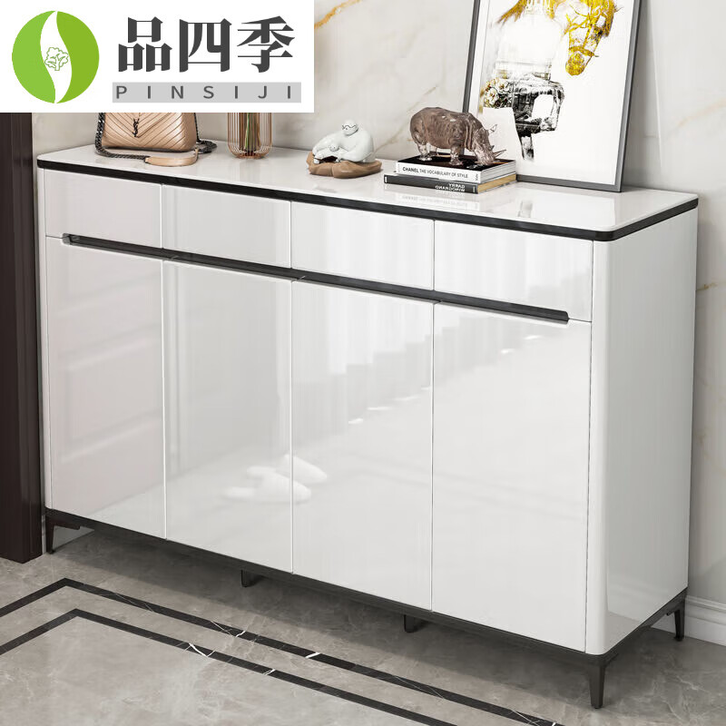 鞋柜门口现代简约烤漆家用进门口鞋柜入户门厅玄关 两门两抽60*32*100