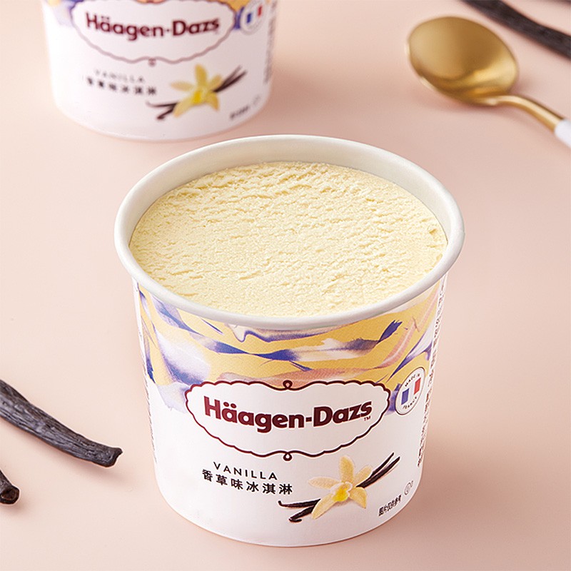 京东百亿补贴:哈根达斯(haagen-dazs)经典香草口味大桶冰淇淋473ml
