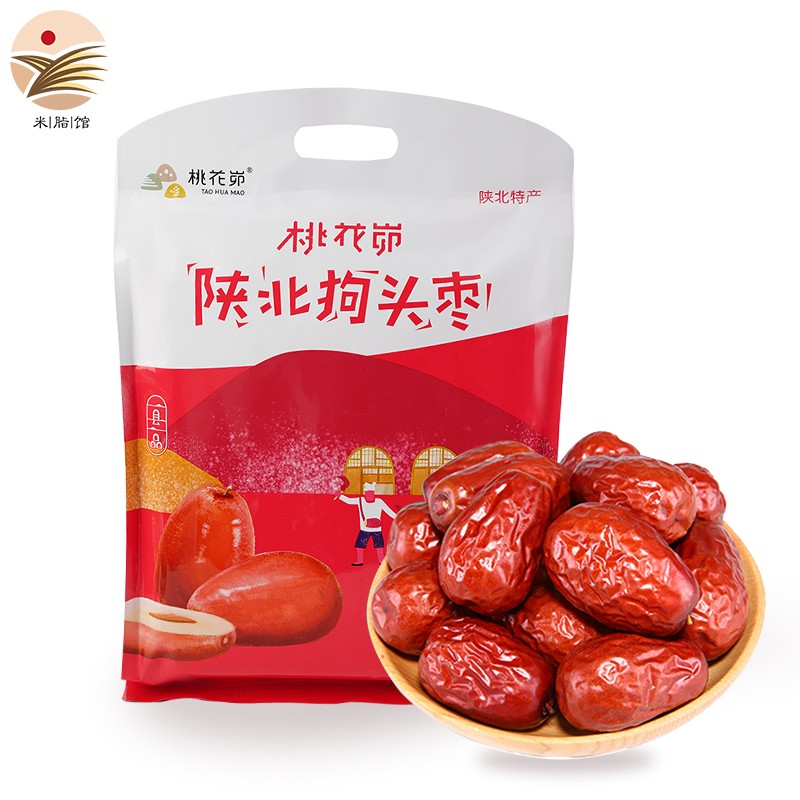 陕西特产 正宗大红枣 大枣零食枣子1000g/袋 陕北特产 狗头枣1kg