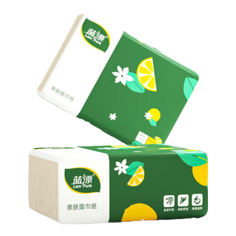 家用抽纸餐巾纸四层加厚面巾纸巾 4包