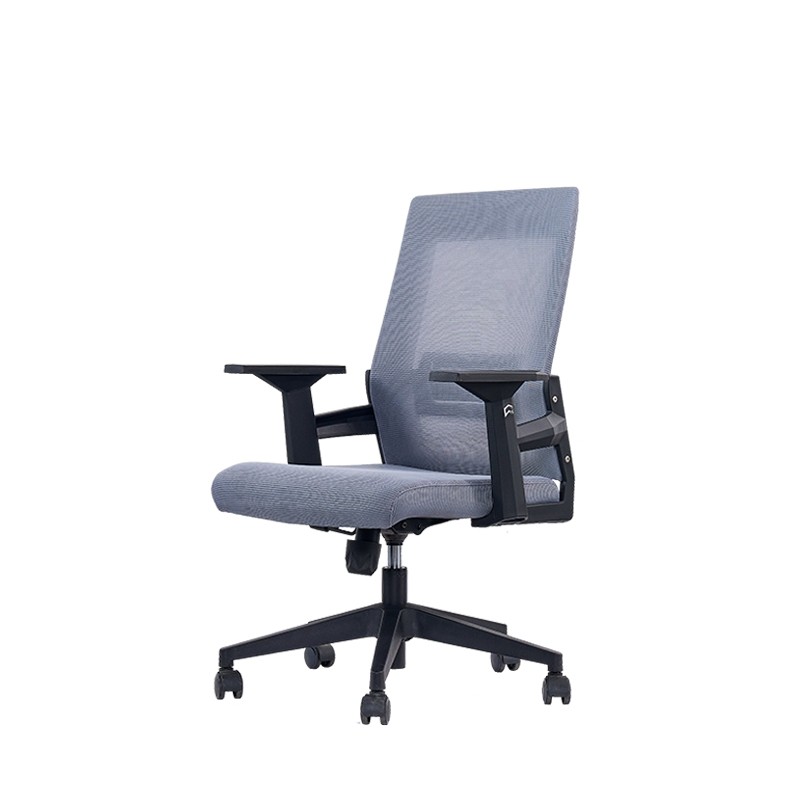 有棱有角 办公椅 职员椅老板椅电脑椅靠背网布转椅子 灰色 dny-2015