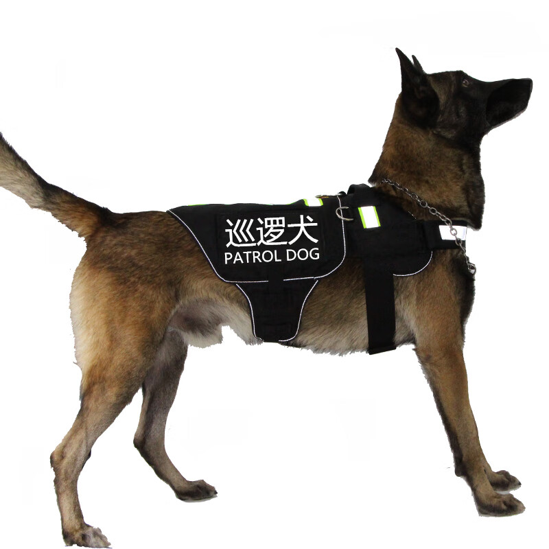马犬德牧k9肩带扑咬胸背带导盲犬助勤 迈乐佳(maleejia 巡逻犬标贴