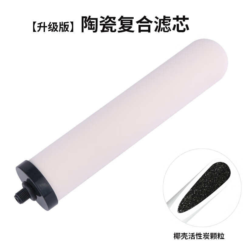 器过滤通用净水机复合活性炭滤芯可清洗 陶瓷复合滤芯(活性炭颗粒)