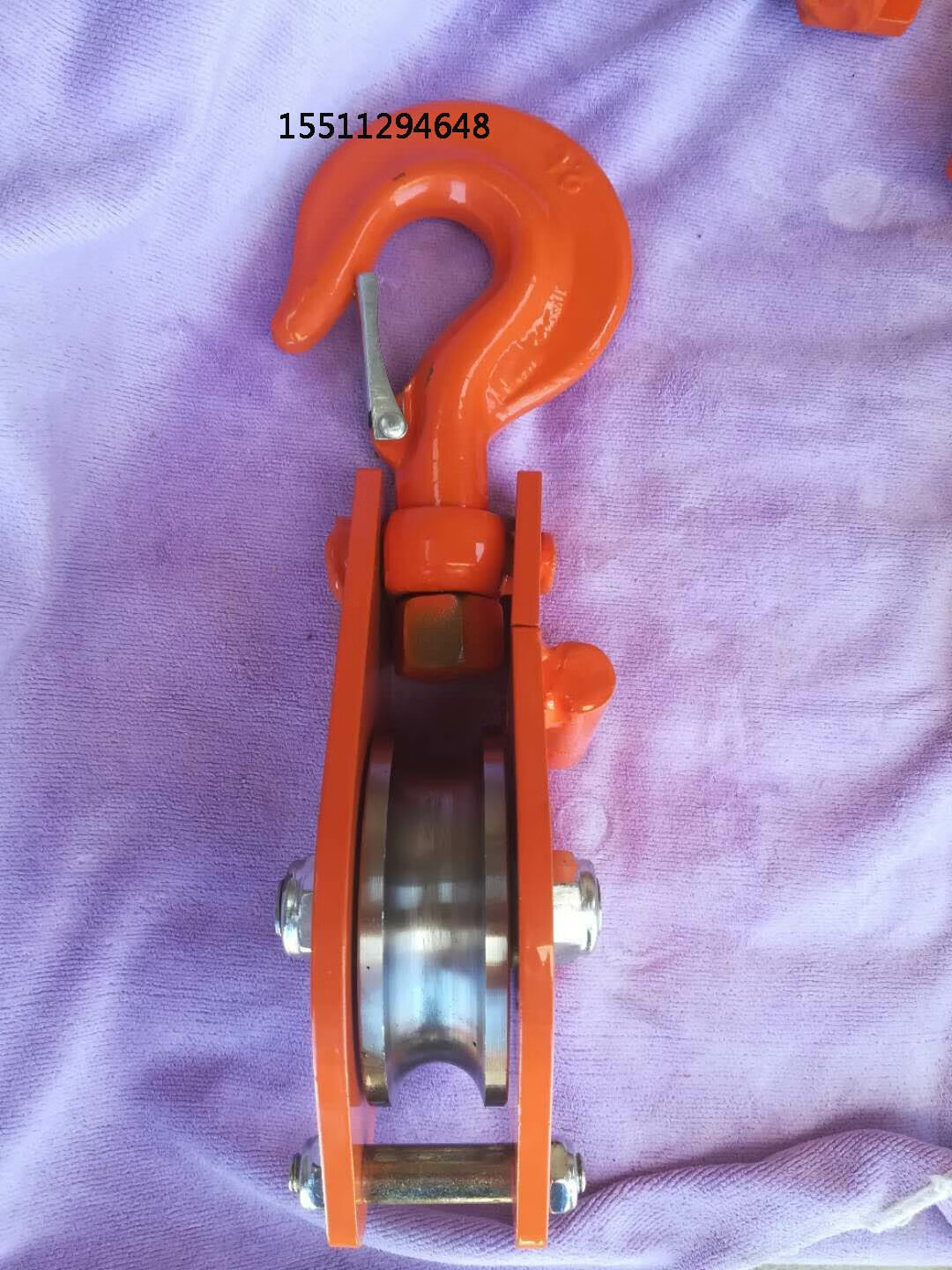 语森忆电力加厚高速起重滑轮全轴承电缆专用滑车重型定滑轮钩式单轮滑