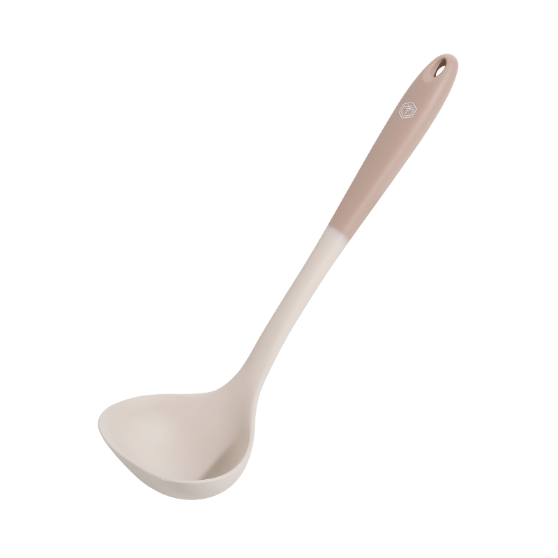 京东京造 汤勺 勺子硅胶勺双色家用厨房耐高温【加大加深】防烫