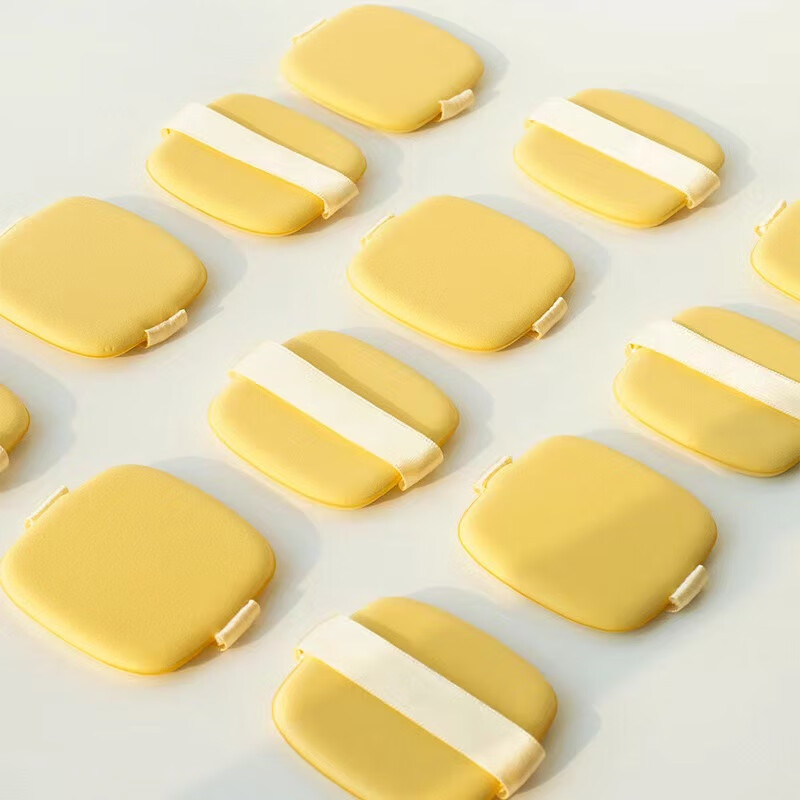 倩挥100分超软棉花糖粉扑粉底液专用气垫干湿两用不卡粉 小黄油粉扑 10枚 **