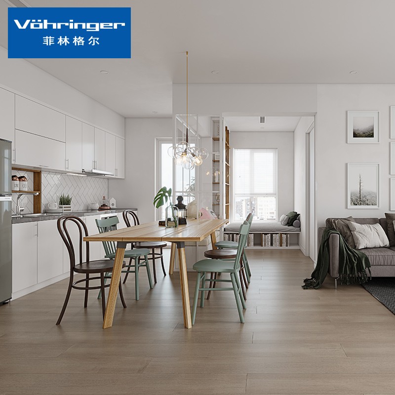 菲林格尔地板三层实木地板卧室客厅艺享系列 红色 1