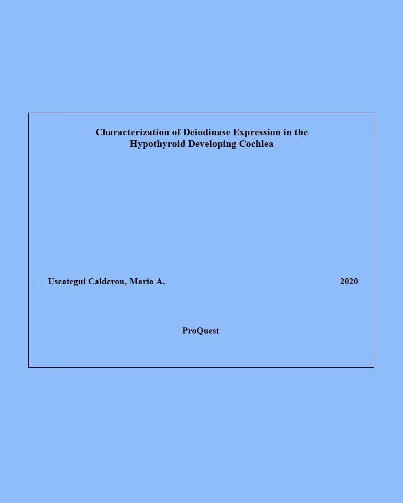 预订 国外英文学位论文characterization of deiodinase expression