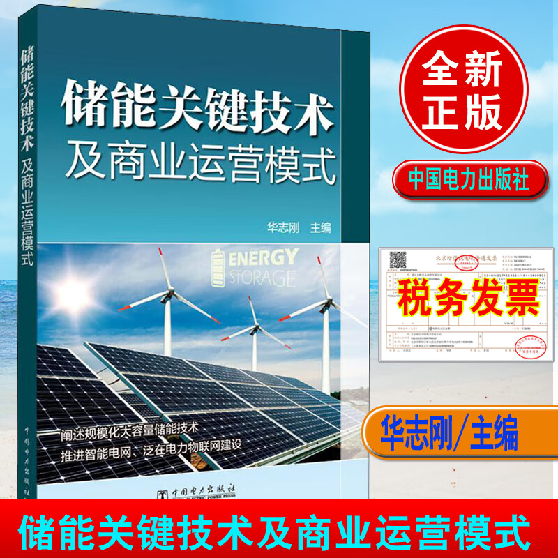 正版书籍 储能关键技术及商业运营模式 华志刚电化学储能技术储热储氢技术高等院校能源与动力类电气类电