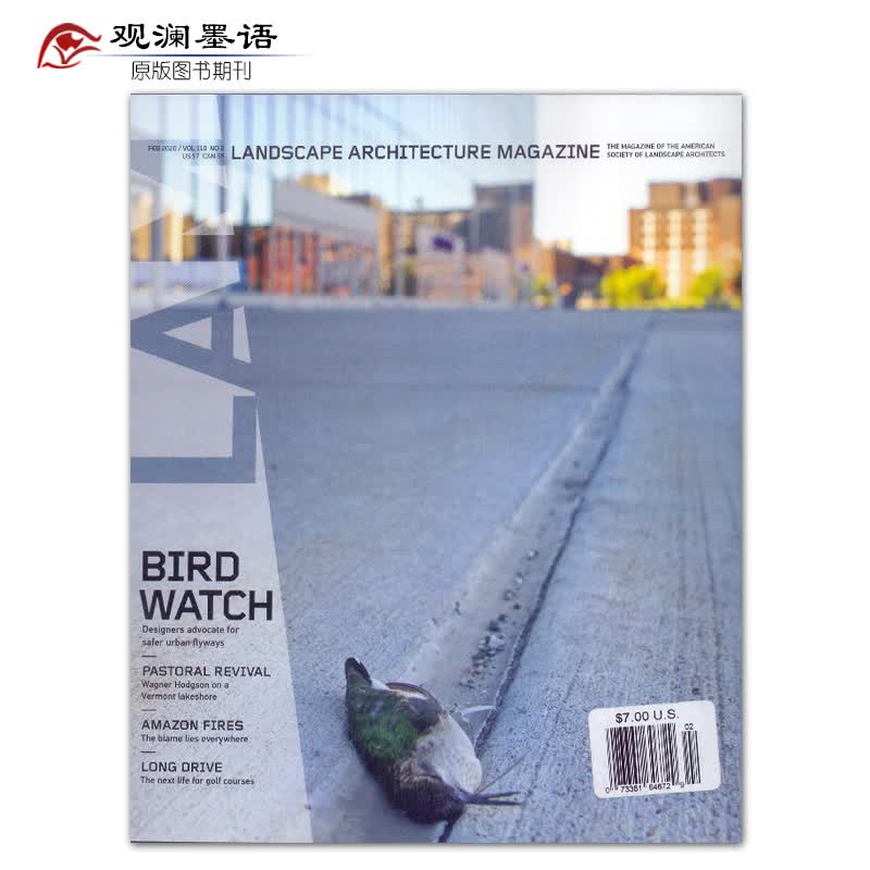 【单期可选】Landscape Architecture 美国景观建筑设计杂志 2019/20年月刊 2020年2月刊