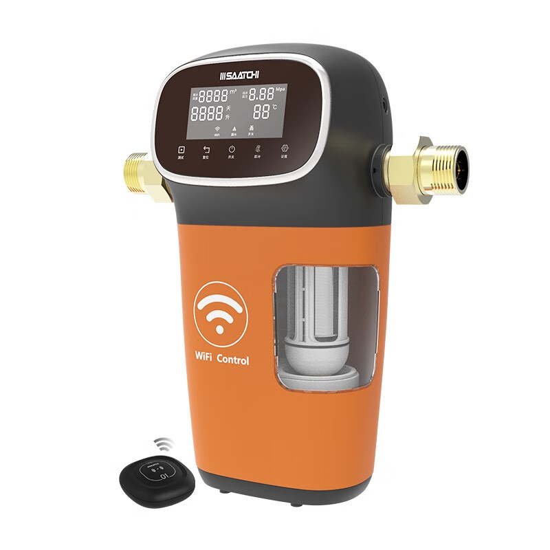 萨奇家用智能物联前置过滤器全自动排污漏水保护自来水中央净水器 全