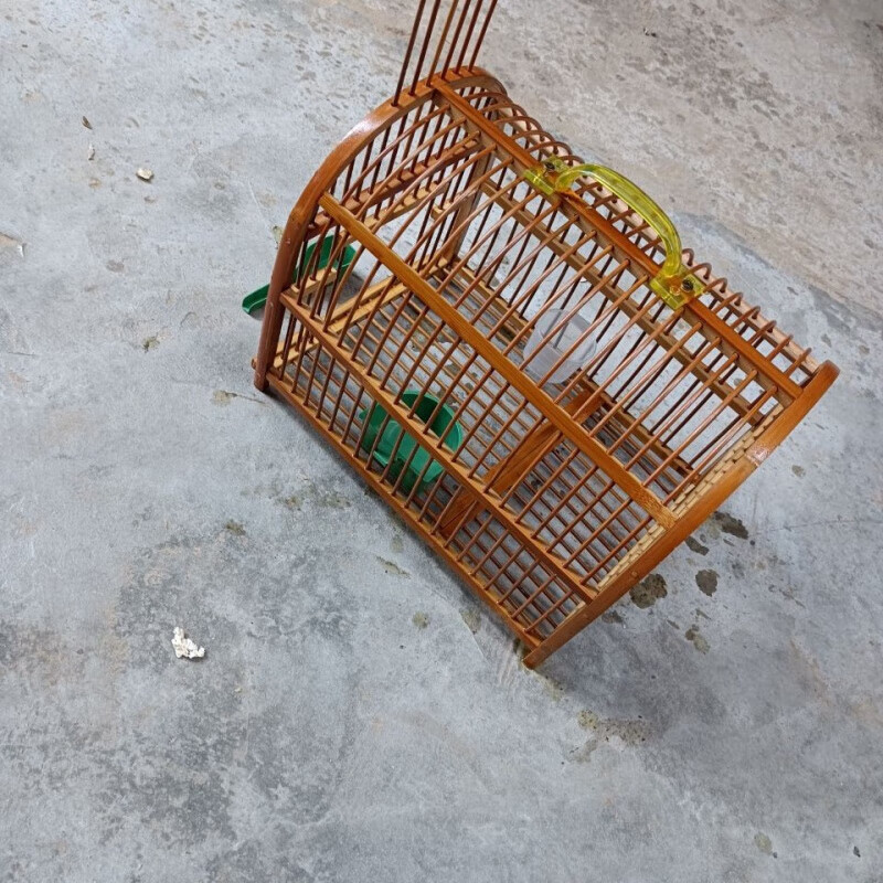 竹制精品鸟笼贵州凯里竹制竹鸡笼鹌鹑笼鸽子笼斑鸠养笼外 笼子杯具加