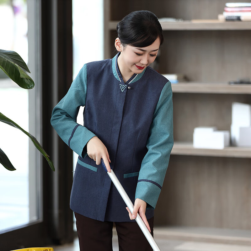 锐明凯医院保洁工作服长袖物业家政清洁工服装酒店宾馆客房pa阿姨秋冬