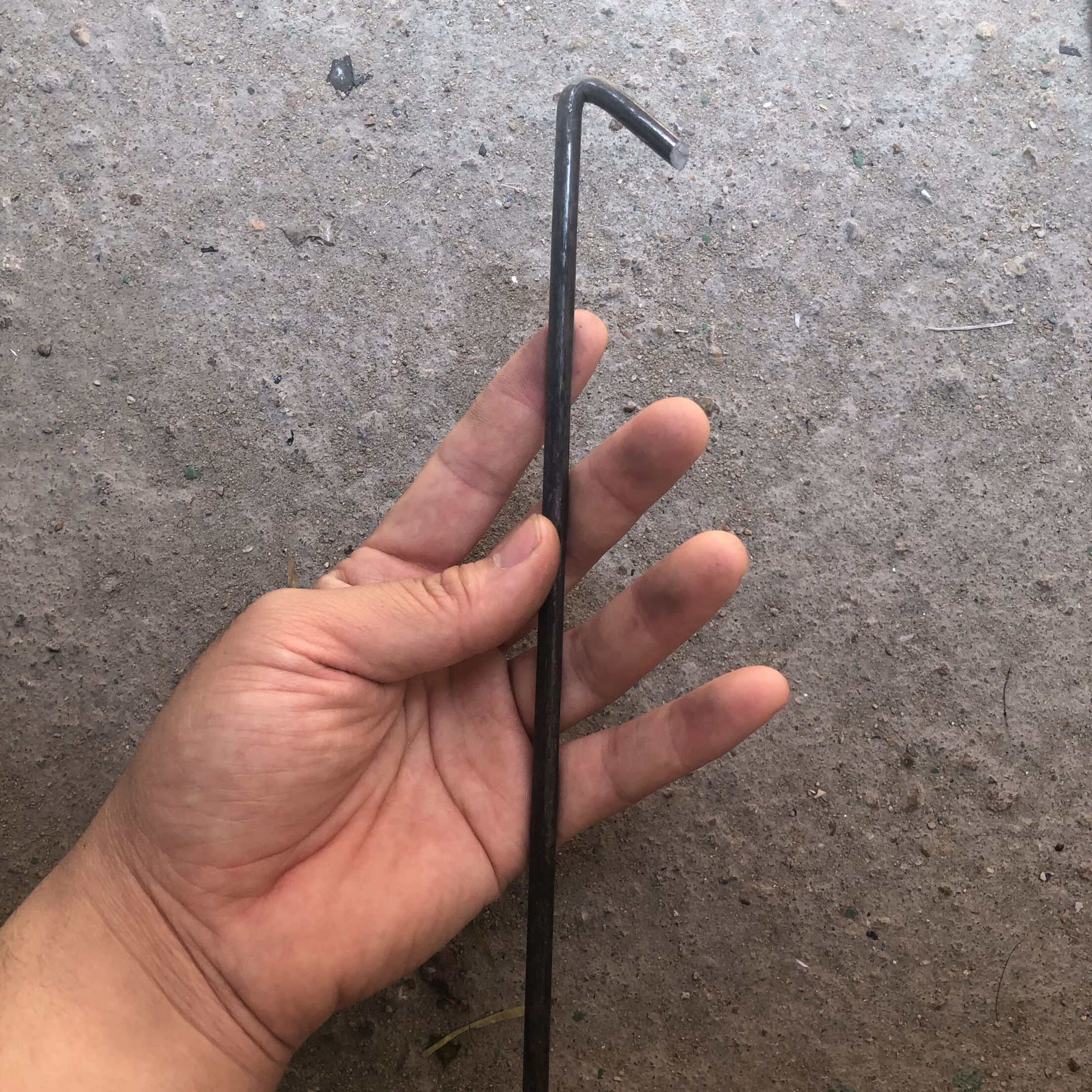 v型地钉7字钉加粗加长土工格栅地插三维网地锚对号钉勾型钉实用 7字型