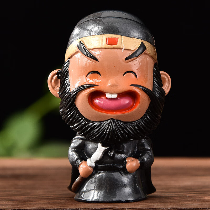 人物摆件小公仔诸葛亮手办车载中国风特色礼品送老外小礼物 张飞(7