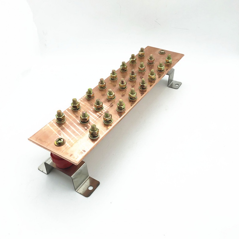 仁聚益接地铜排接地排地线排接地汇流排镀锡镀镍5100400通信机房 信