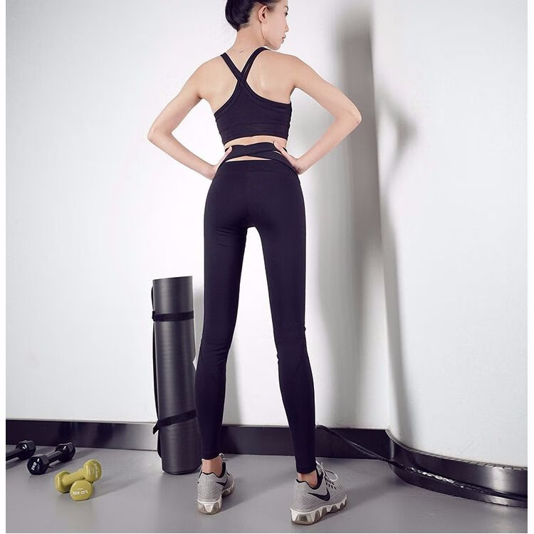 伊阡网红运动瑜伽裤女紧身弹力高腰提臀外穿打底健身裤子女健身服新款