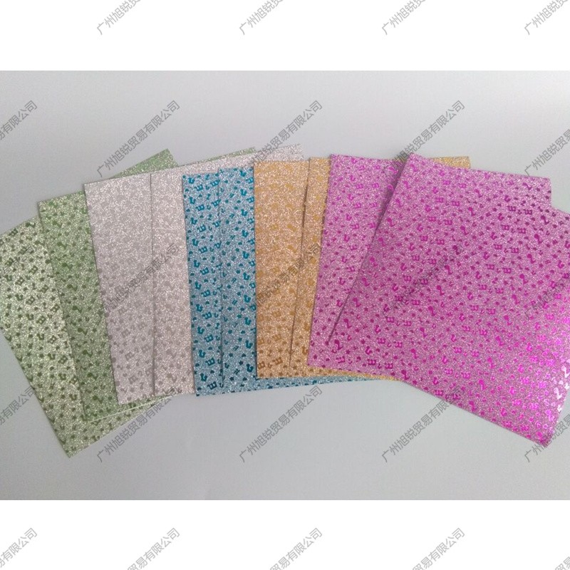 手工折纸玫瑰花爱心剪纸 音符图案40张