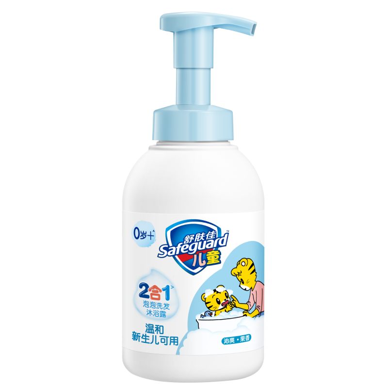 舒肤佳儿童沐浴露洗发水二合一 果香型415g   婴儿宝宝沐浴露无泪温和