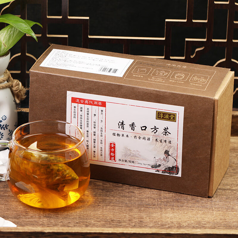 淳滋堂口方茶清香口方茶 淳滋堂清香口方茶(抽拉盒加牛皮)*1