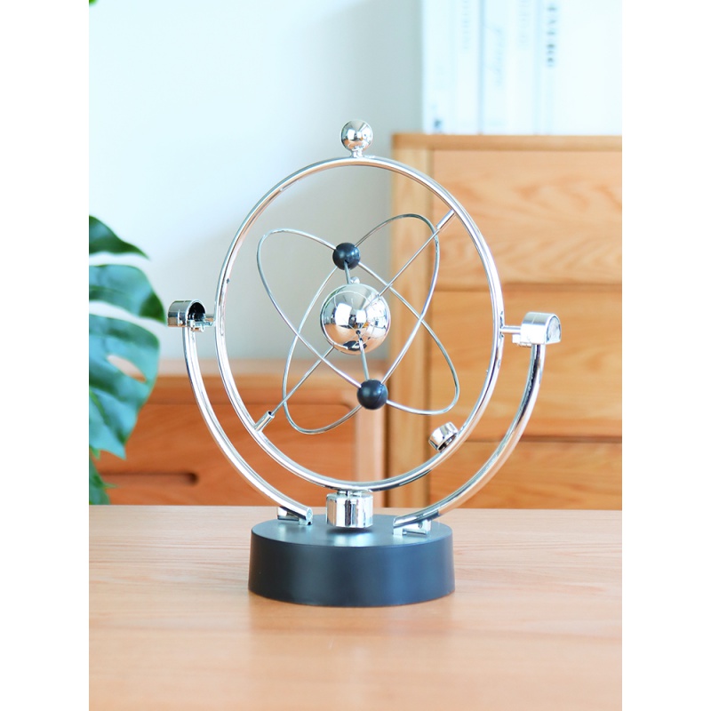 器磁悬浮创意牛顿摆球永动机撞球碰碰球办公桌面装饰 银河系混沌摆