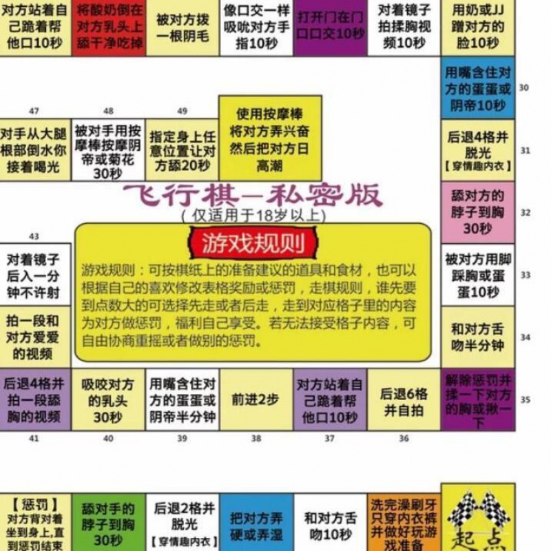林中鸟情侣版双人飞行棋大富翁情趣玩具恋爱夫妻互动调情私密生活污