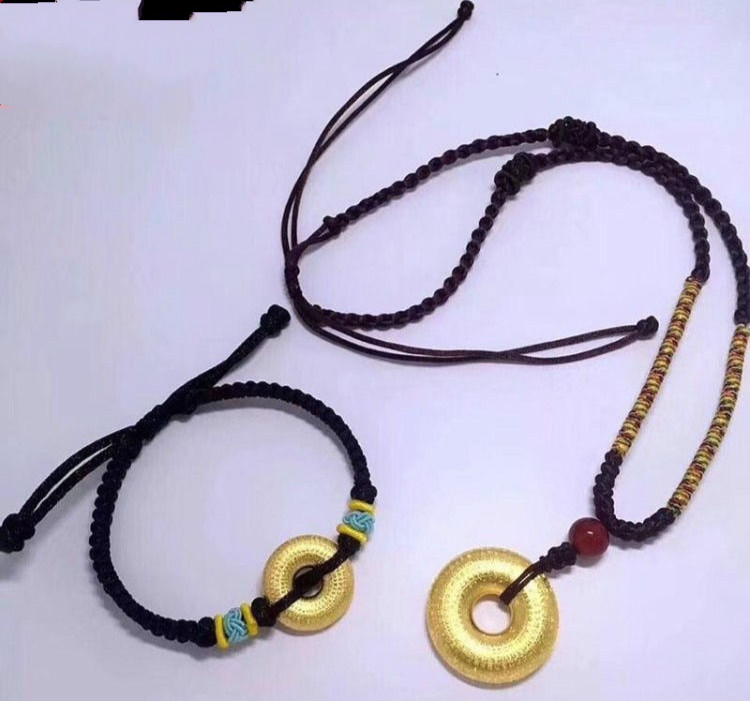 09g 单个平安扣编手链