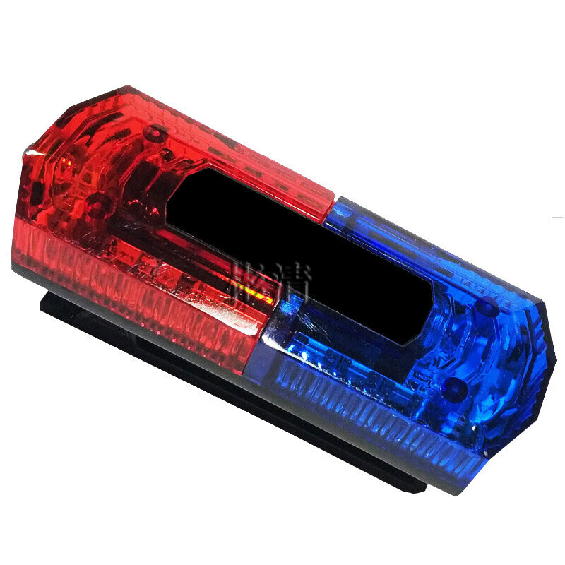 曼菲吾肩灯 红蓝爆闪肩夹式led闪光灯照明灯usb充电治安巡视执勤巡逻