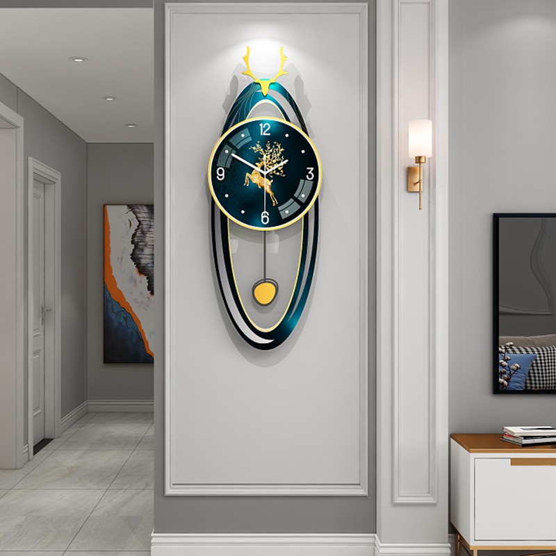 美世达(meisd) 钟表挂钟客厅现代创意时尚轻奢家用个性简约时钟挂墙