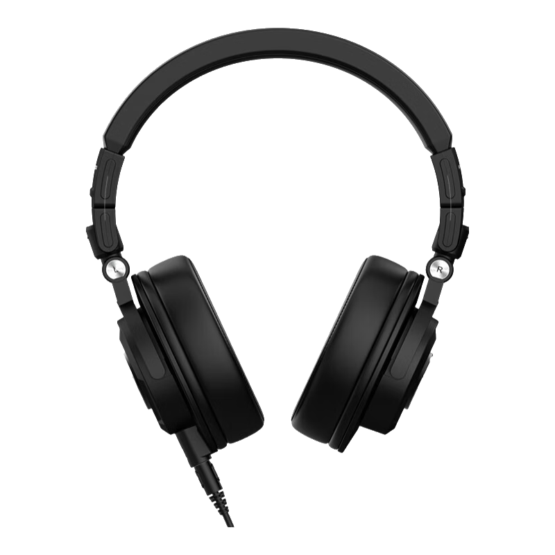 iSK MDH9000監(jiān)聽頭戴式耳機可滑動設計全封閉錄音棚設備HIFI高保真電腦手機聲卡適用曜石黑