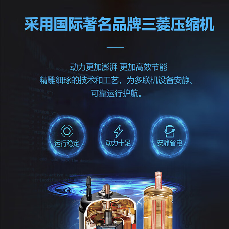 ICONGO中央空调一拖四风管机一拖三嵌入式空调一拖五变频家用商用多联机一级能效 5匹 一级能效 一拖四【三菱压缩机】