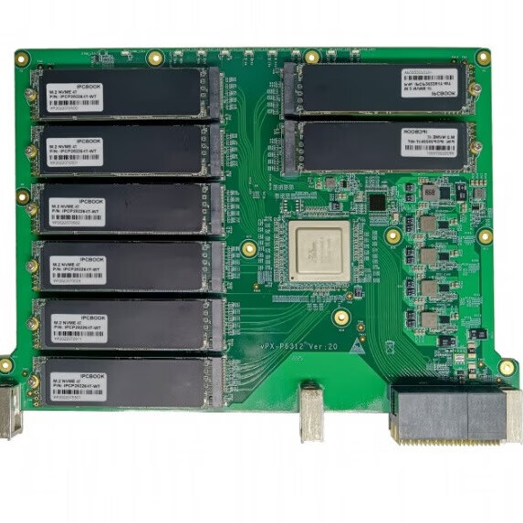 IPCBOOK高速VPX固态硬盘  VPX存储板 VPX-P6313W 最大支持64TB