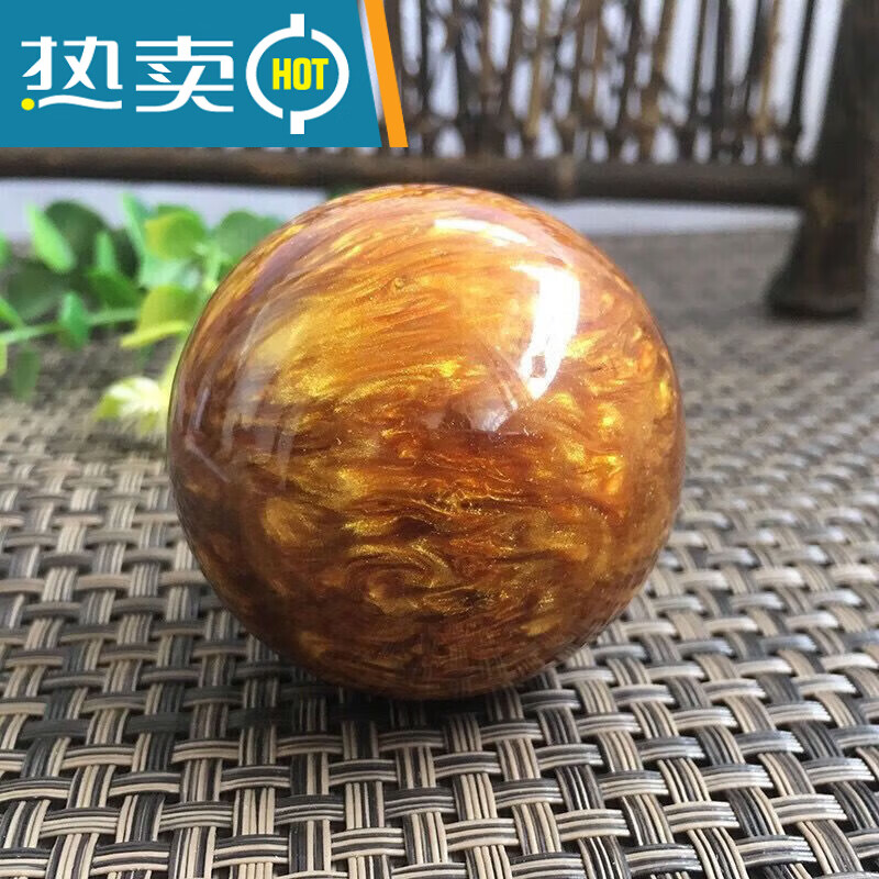 西藏金丝牦牛角手玩球海柳健身球黑珊瑚手球陈年老料血柳活柳收藏 精