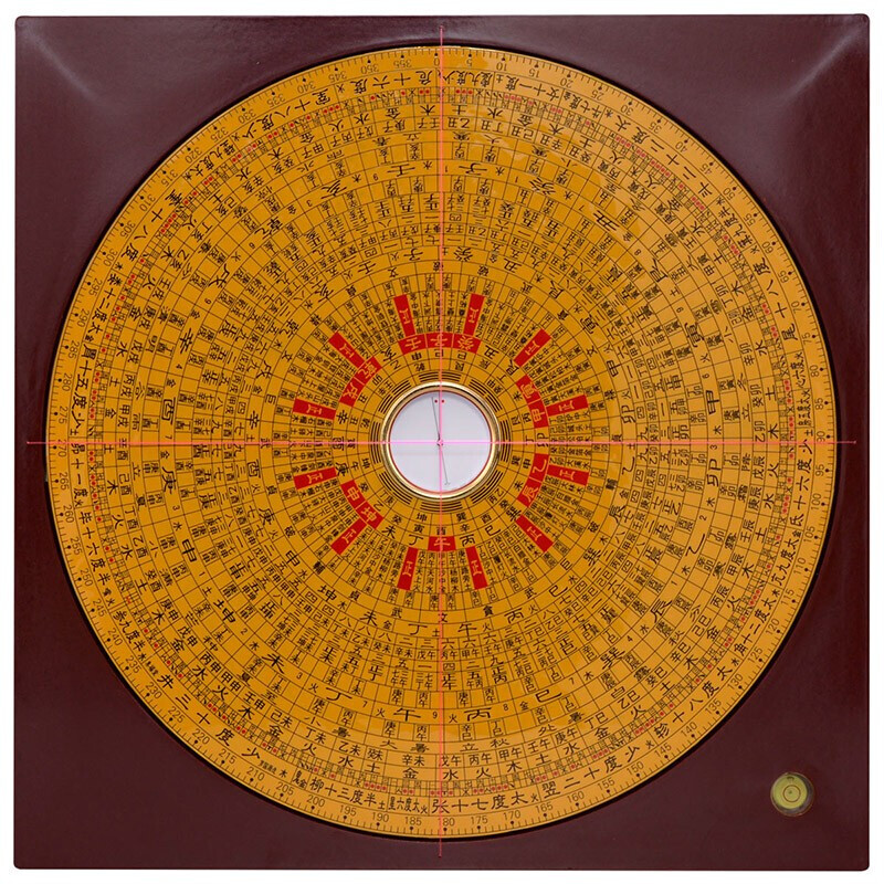 domir 集福堂罗盘综合盘专业高精度电木三元三合盘罗经仪勘测方位罗盘