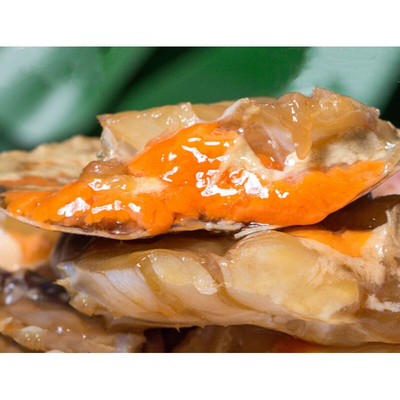 虎钢馋宁波特产醉蟹韩国酱蟹梭子蟹糊即食酱母蟹酱腌制螃蟹红膏呛蟹