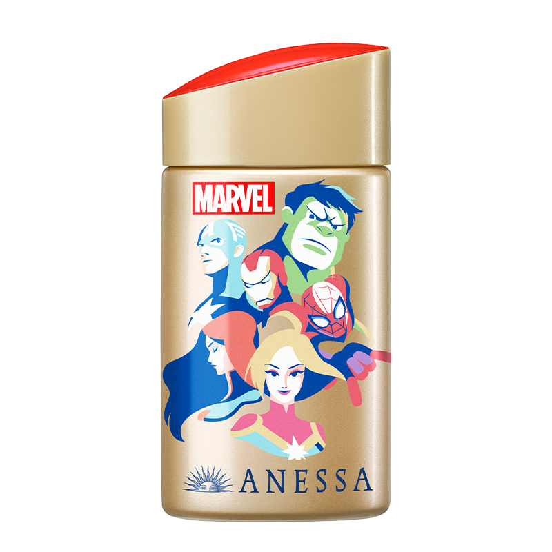 ANESSA/安热沙金灿倍护防晒乳60mL 漫威英雄限定款（防晒霜 小金瓶同款 防晒防汗 资生堂）