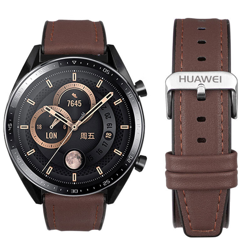 原装华为gt表带watch2pro硅胶watch3真皮gt2智能watch3荣耀magic2 深