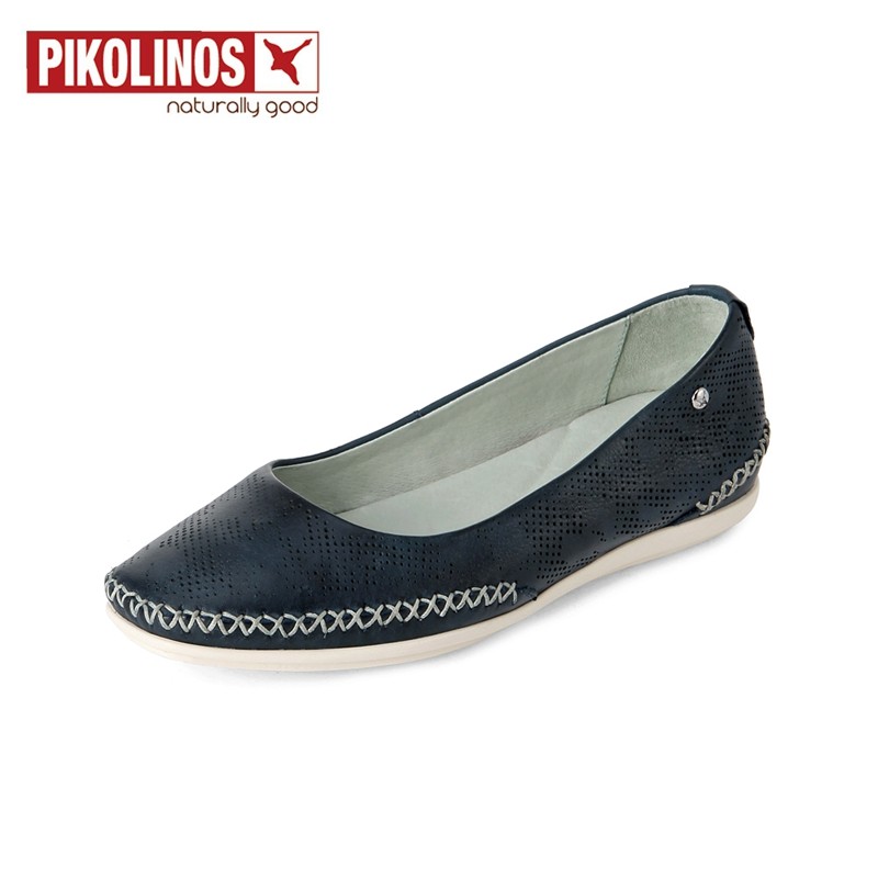 pikolinos派高雁圆头浅口芭蕾舞平底鞋女鞋ps81401 海蓝色 38
