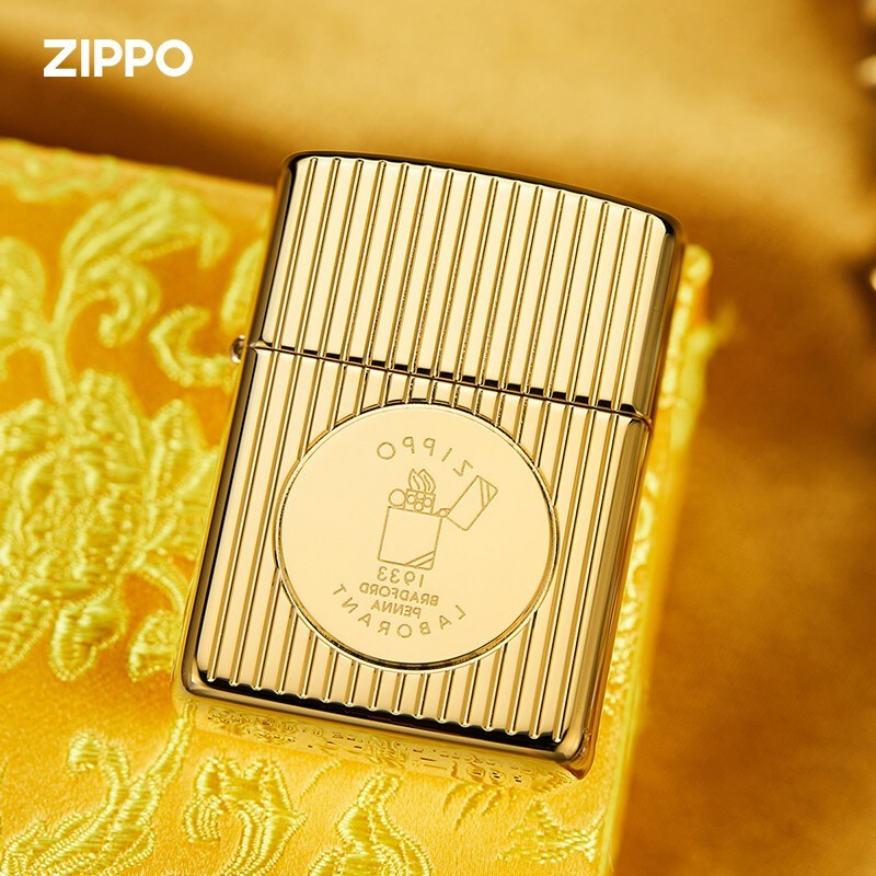 zippo2021年册,zippo韩版年册 美国原装之宝zippo打火机 2021年限量款ggb 镀金盔甲创始人纪念日