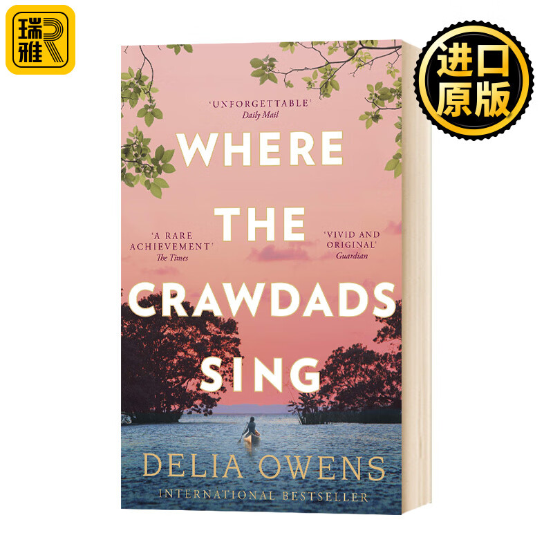 英文原版 蝲蛄吟唱的地方 小说 Where the Crawdads Sing 沼泽深处的女孩电影原著成长自然 迪莉娅欧文斯 Delia Owens 进口原版英语书籍畅销书