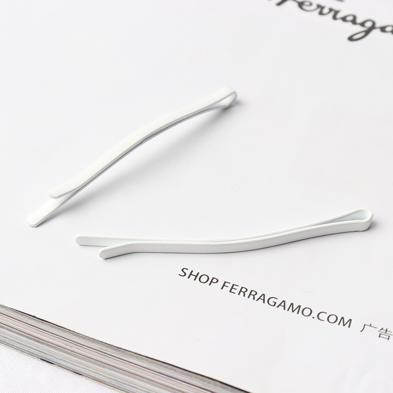 梦君宸护士发夹一字夹发卡子头饰钢夹护士帽 一字型-白色6.