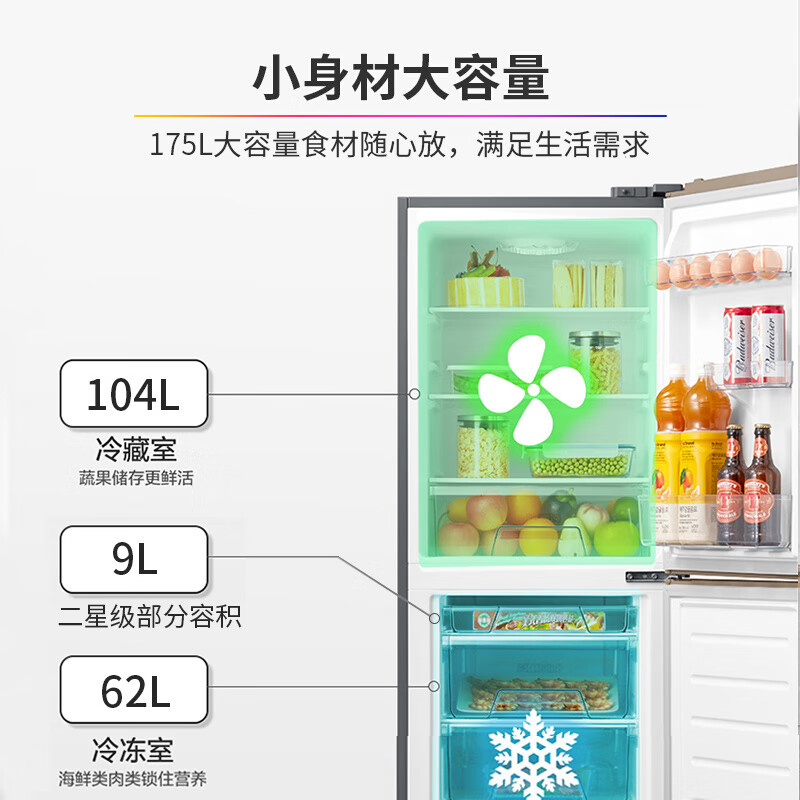 华凌冰箱175升双门两门家电冰箱冷冻仓跟肉冻在一起，每次解冻都要把冷冻仓一起拿出来，这个是正常的吗？