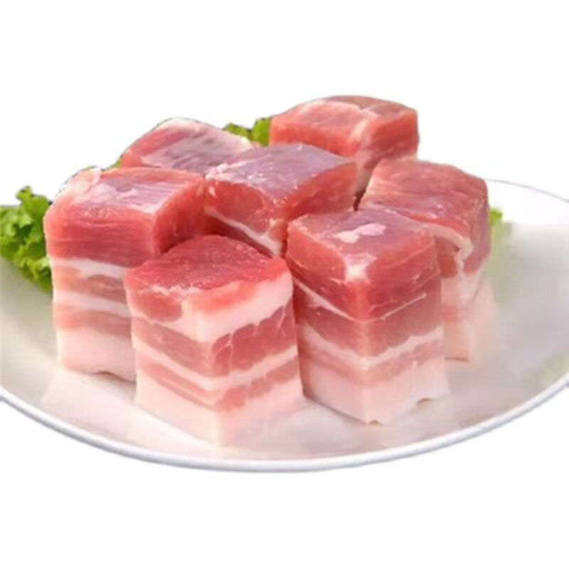 国产五花肉土猪肉新鲜带皮整块免切精品2斤5斤批发 4斤土猪山林放养