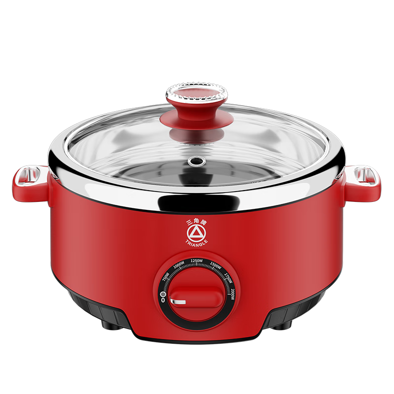 三角牌（Triangle）电火锅 电煮锅 火锅专用锅7升大容量家用多功能锅涮肉电热锅桑拿锅 蒸煮多用途一体锅CDR200