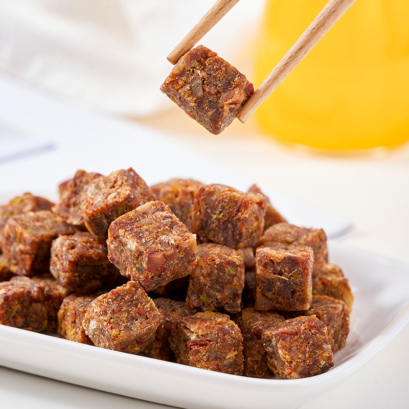 醇香牛肉粒牛肉干罐装500g熟食五香味网红零食手撕肉干 精品罐装醇香