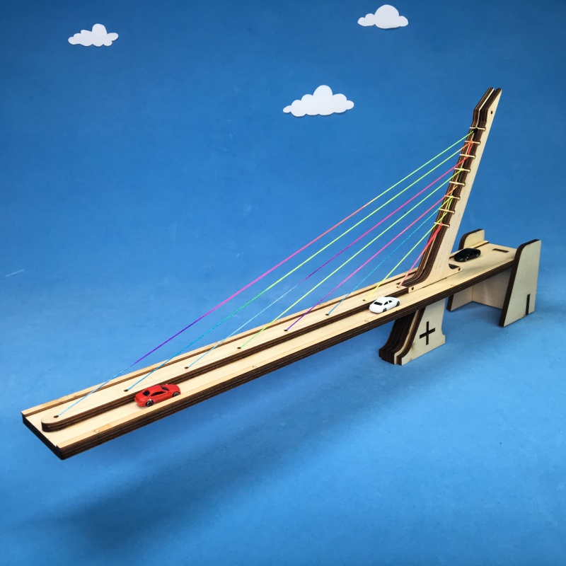 木结构桥梁模型制作拱建筑师手工制作材料包6-14岁儿童手工diy现代桥