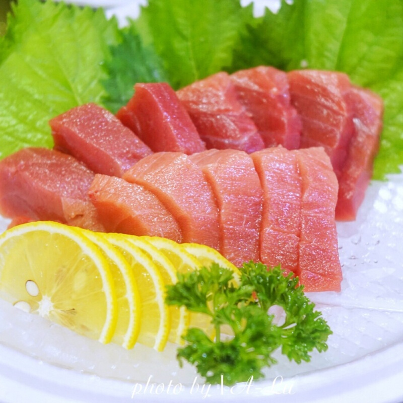 愚港金枪鱼刺身深海鱼切片生鲜刺身天身大腹赤身中段中腹愚港大目鱼