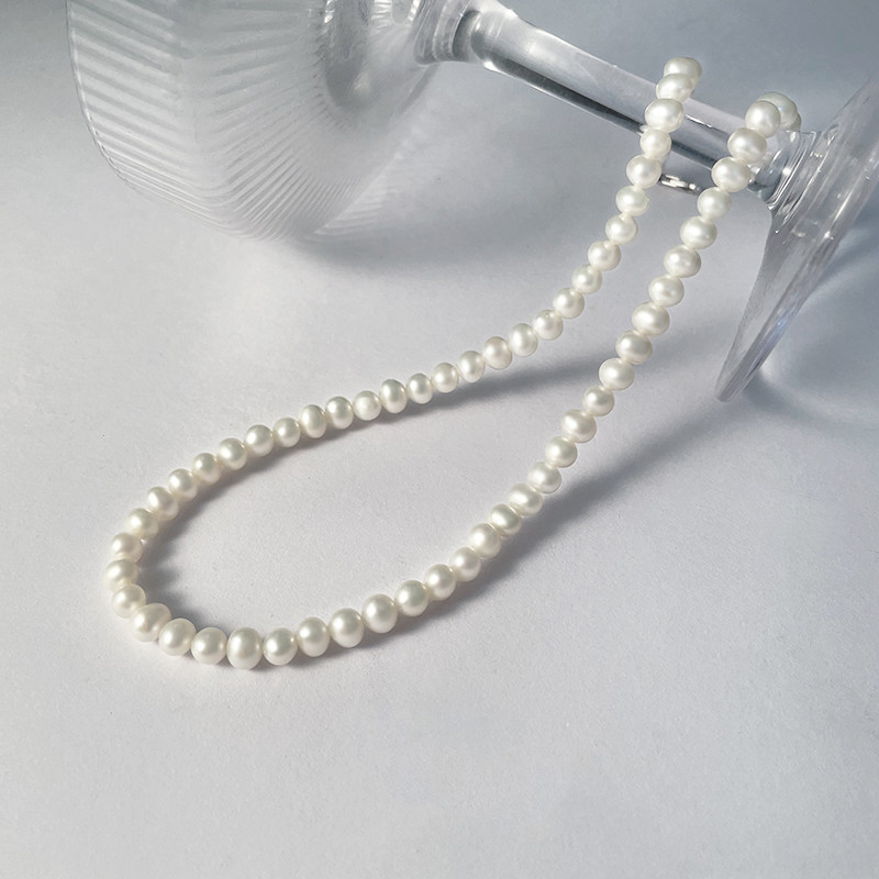 【白色经典】小珍珠项链 choker锁骨链 4
