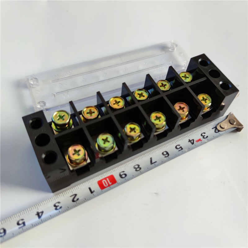 电动车电摩控制器接线柱接线盒绝缘盒6线接线排6孔排线器 80-100a电流